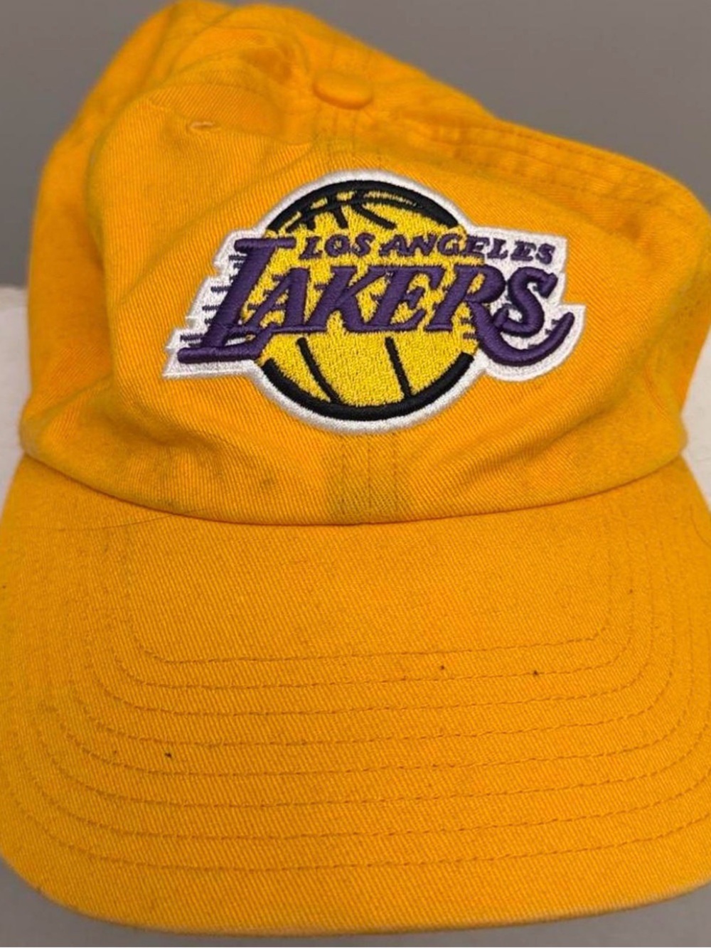 47 Los Angeles Lakers Yellow/Purple Dad Hat